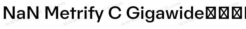 NaN Metrify C Gigawide字体转换